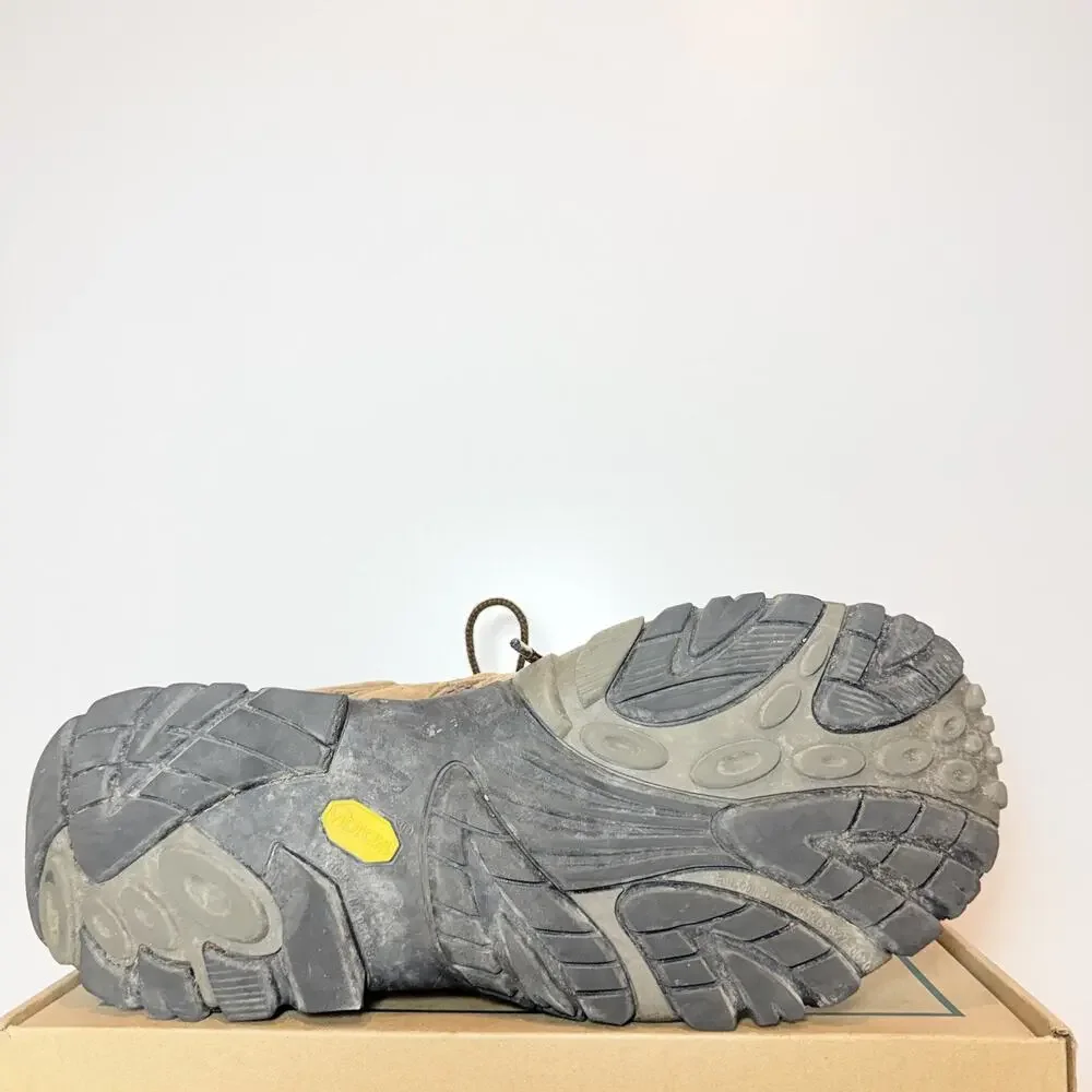Merrell Moab 2 Mid Waterproof Hiking Boots Mens Size 13 Earth Brown Suede Shoes